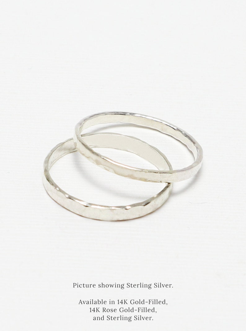 Conjunto de anillos de pareja, anillo de pareja de plata, su anillo de promesa para pareja, alianza de boda a juego, conjunto de anillos de boda, regalo de pareja / anillos eternos 2 Silver Rings