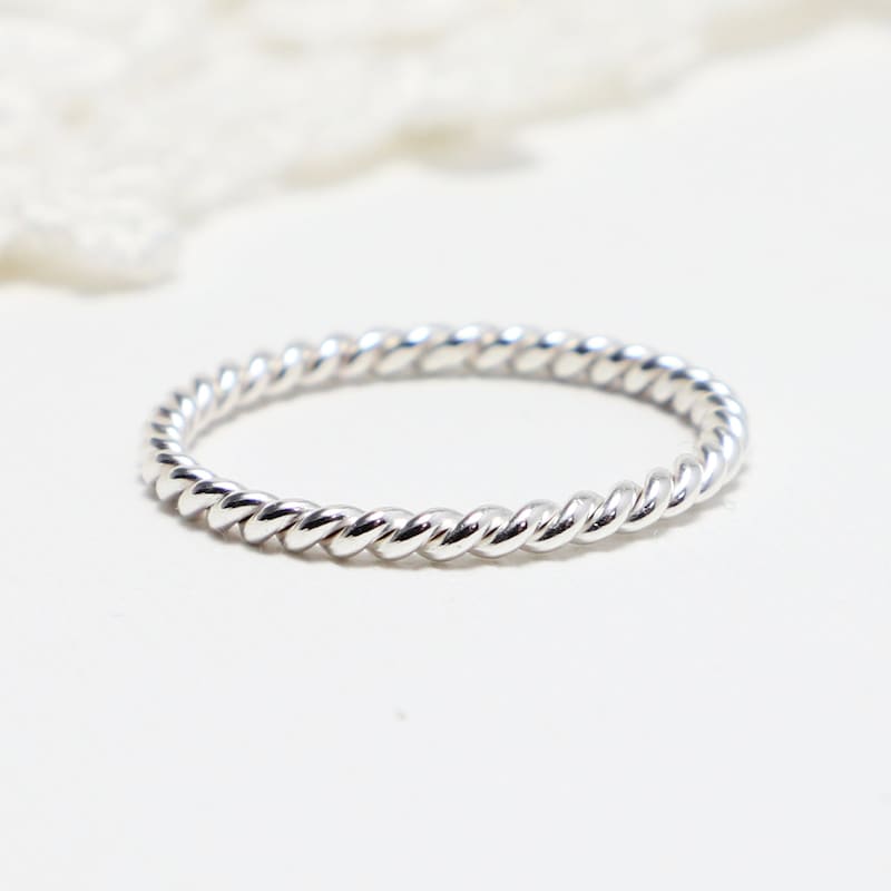 Rope Engagement Ring - Etsy