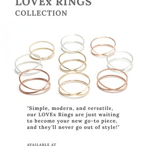 Super Thin Rose Gold Ring Set Of 5, Stacking Rings For Women, Minimalist Ring, Delicate Dainty Ring, 14K Rose Gold Thumb Ring Grace Rings image 10