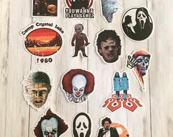 Horror Stickers Etsy
