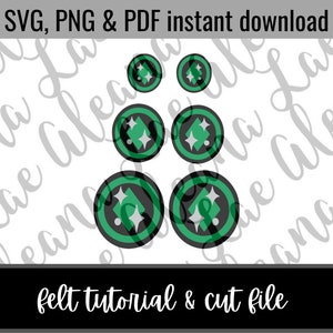 Digital Download | Diamond Eyes SVG & PNG File | Amigurumi Felt Eye Cut File | Not finished item DIY File only