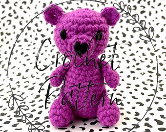 Brody Bear Beginner Amigurumi Crochet Pattern | Teddy Bear Stuffie Crochet Pattern Digital File