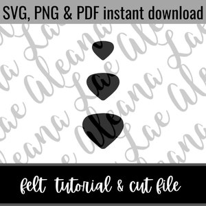Digital Download | Bear Nose for Amigurumi Cute Nose SVG PNG File | Amigurumi Felt Cut File | Not finished item Files ONLY
