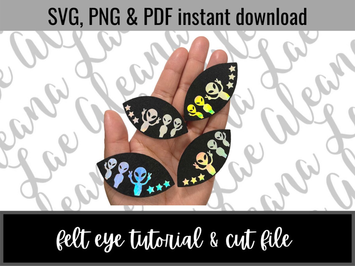 Digital Download | Alien Eyes SVG & PNG File | We Come in Peace ...