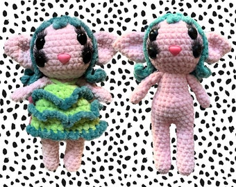 Portals Melanie Martinez Crochet Plush | Fairy Nymph Crochet Doll Handmade