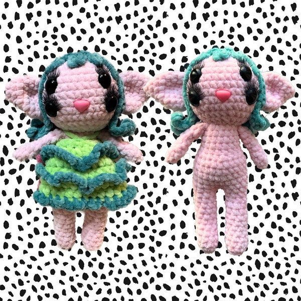 Portals Melanie Martinez Crochet Plush | Fairy Nymph Crochet Doll Handmade