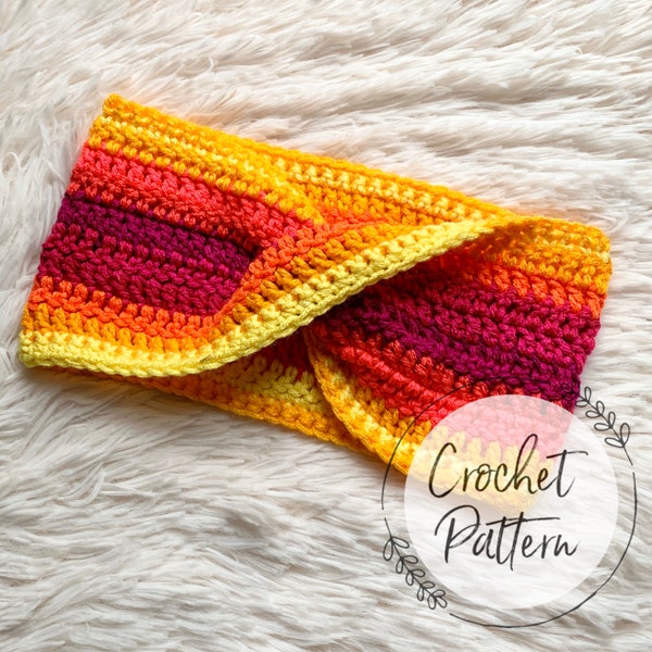 Crochet pattern/ 100% That Twist Headwrap Crochet Pattern/ Aleana Lae Crochet Pattern/ Twisted Earwarmer Pattern/ Turban Headband Pattern