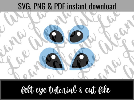 Digital Download 626 Alien Eyes SVG & PNG File Amigurumi - Etsy