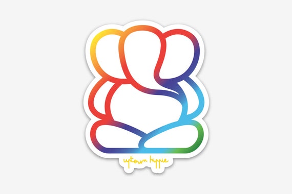 Elephant in the Hospital Rainbow Bumper Sticker