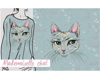 Lillestoff Bio-Jersey - Mademoiselle Chat - Katze