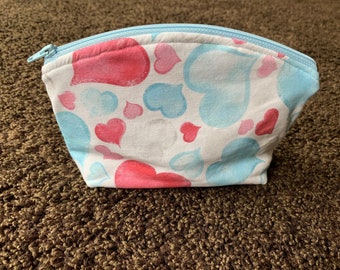 Täschchen / Beutelchen / kleine Tasche / Kosmetiktasche / Krimskrams Tasche - Herzen