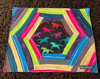 Tischset / Deckchen / Set / Platzmatte  aus Baumwolle - Dreamland Horses
