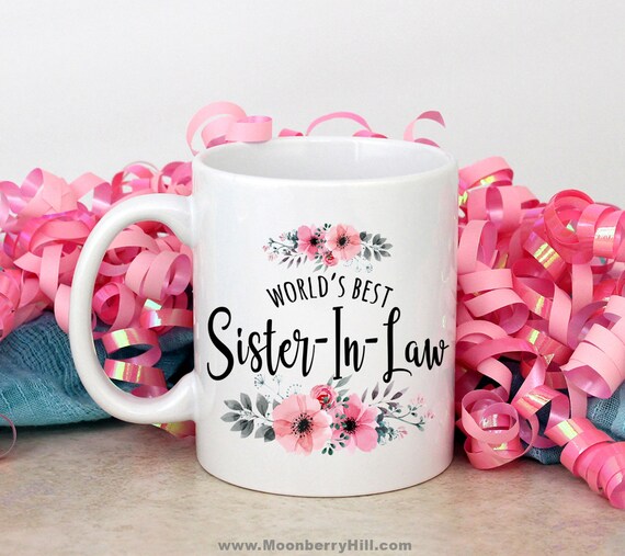 wallpapers Best Gift For Sister In Law On Her Birthday sister in law gift idea best sister in law mug floral mugs etsy