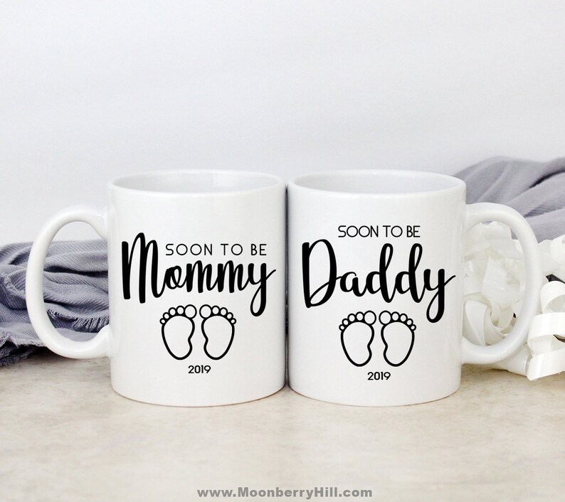 Mom and Dad Mugs Soon To Be Mom Soon To Be Dad Gifts for Etsy