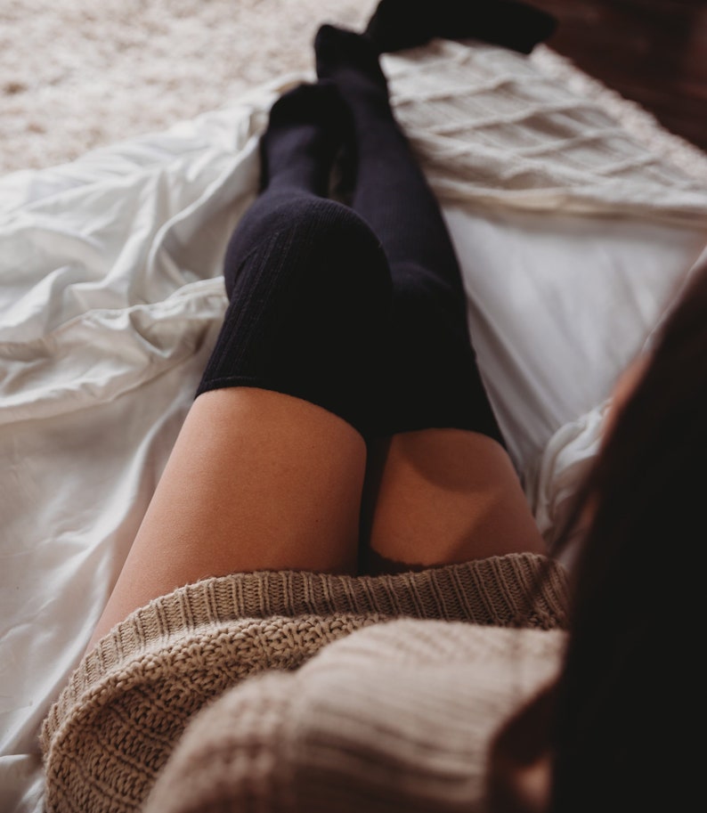 Thigh High Socks Over the Knee Socks Cozy Cotton Lounge Socks Leg Warmers Women/'s Gift Idea Boot Socks Leg Warmers Knee Socks