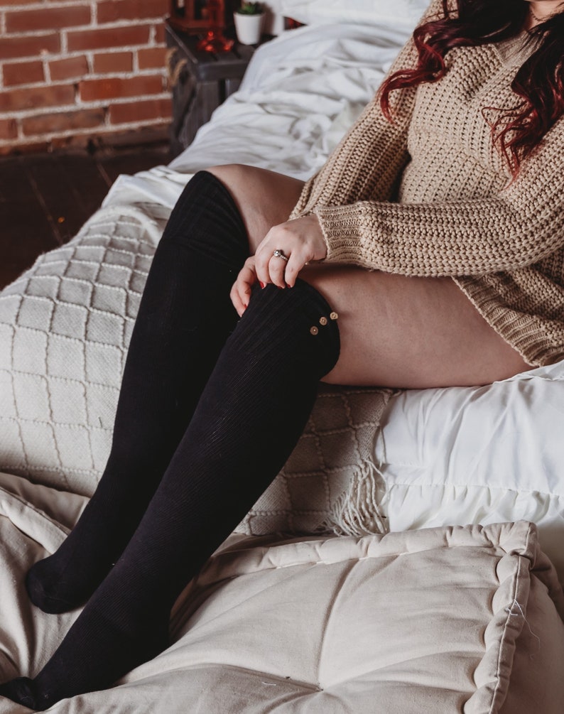 Thigh High Socks Over the Knee Socks Cozy Cotton Lounge Socks Leg Warmers Women/'s Gift Idea Boot Socks Leg Warmers Knee Socks