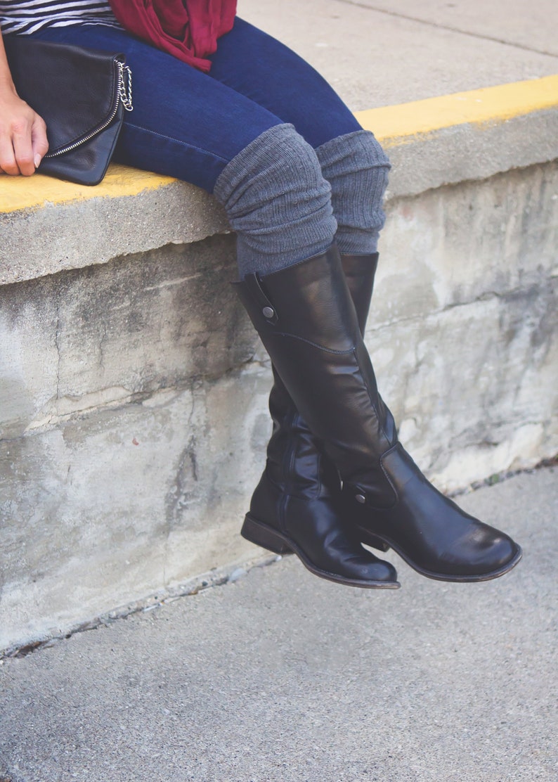 Thigh High Socks Over the Knee Socks Cozy Cotton Lounge Socks Leg Warmers Women/'s Gift Idea Boot Socks Leg Warmers Knee Socks
