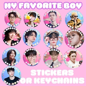 My favorite boy 17 - holographic sticker or
