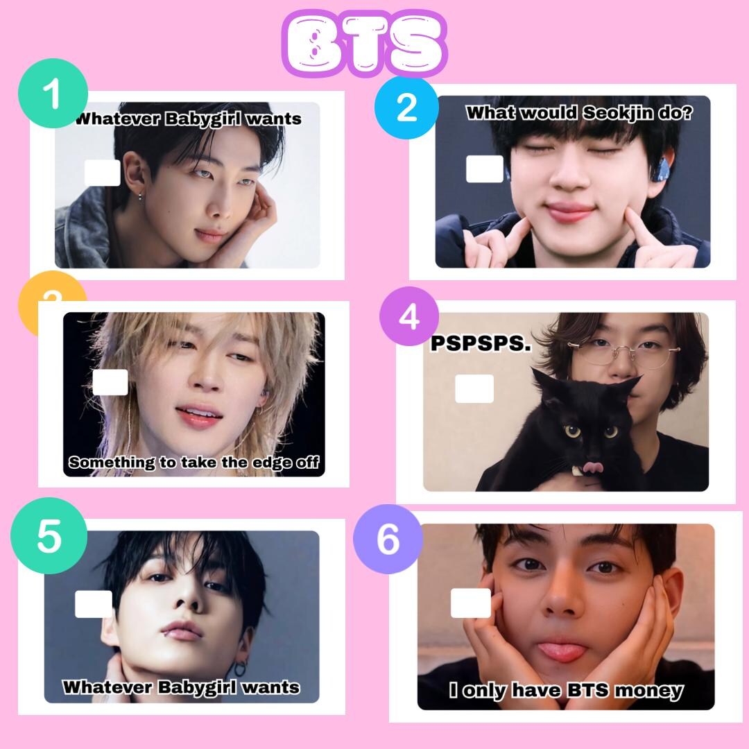 BTS Rectangle Stickers - Etsy