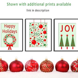 8x10 Happy Holidays Printables, Printable Art Christmas Sign, Vintage ...