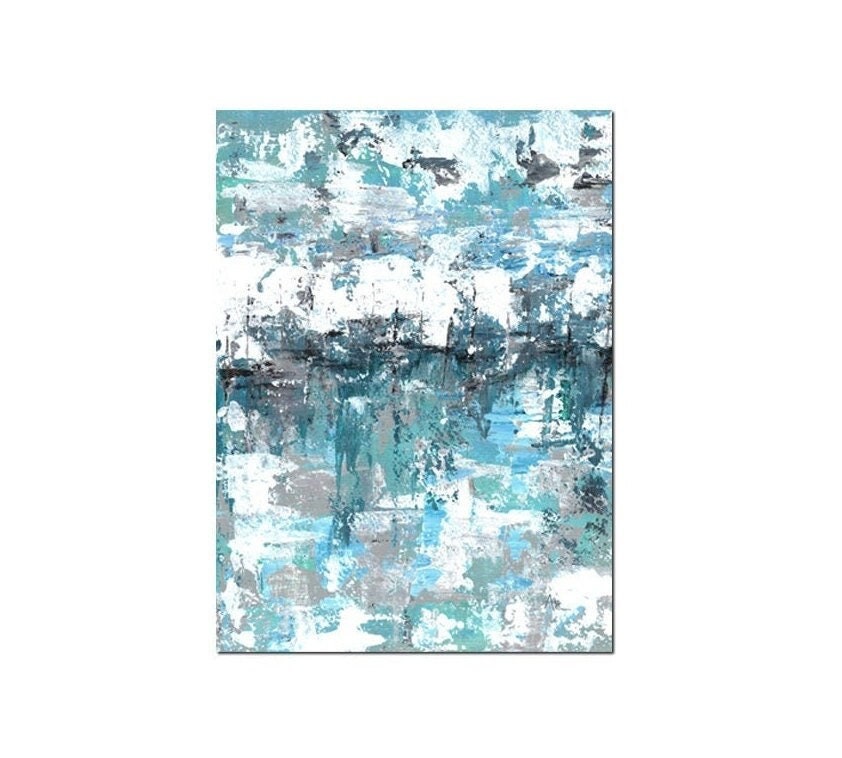 Glacial Ice landscape art print. Abstract print of  arctic art Abstract seascape downloadable prints Printable wall art 5x7 8x10 9x12