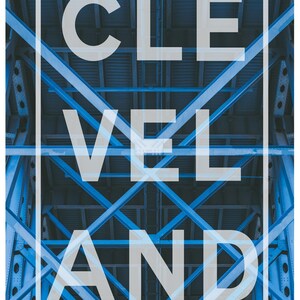 Lorain-Carnegie Bridge Poster: Cleveland Artwork, Wall Decor