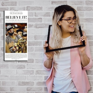Cavaliers Championship Poster: 2016 Plain Dealer Newspaper Cover