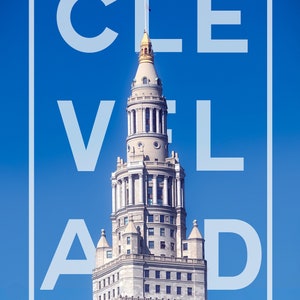 Terminal Tower Cleveland Artwork: 11x17 Posterbox Wall Decor
