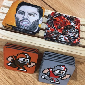 Cleveland Football Coasters: Ceramic Art Coaster Set