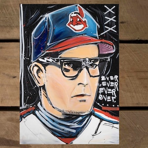 Ricky &#39;Wild Thing&#39; Vaughn Art Print: Signed & Numbered Baseball Fan Gift