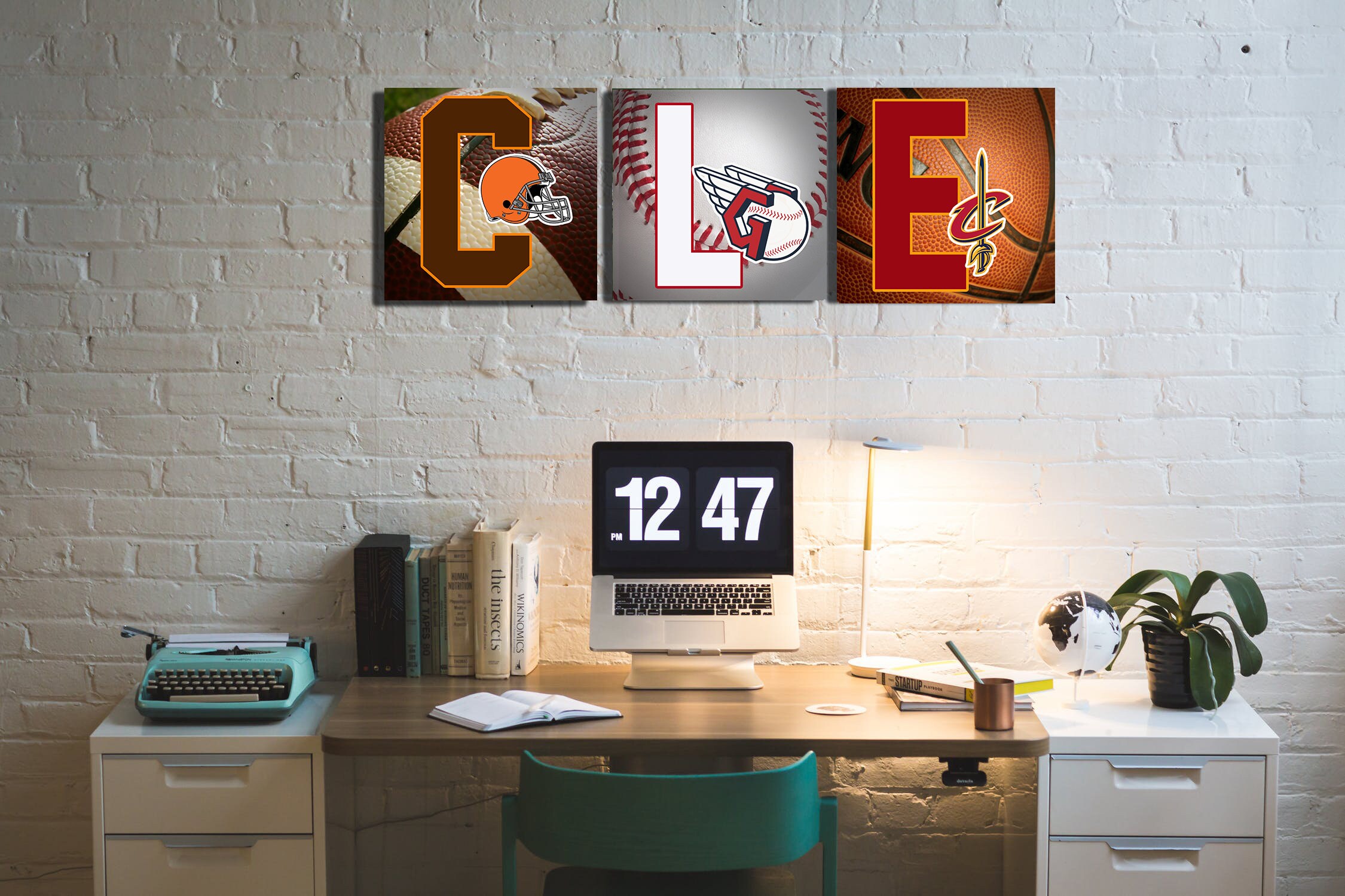 TnT Prints TMO2 Cleveland Indians Wall Decor, Cleveland Sports Posters