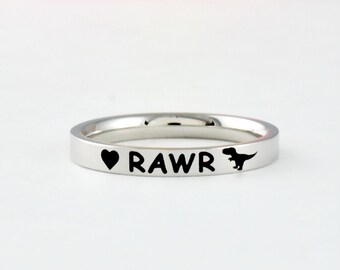etsy dinosaur ring
