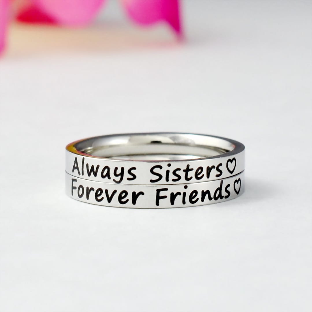 Always sisters forever shop friends ring