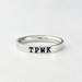 TPWK - Dainty Stainless Steel Stacking Band Ring, Sorority Sisters Best Friends Friendship Gift
