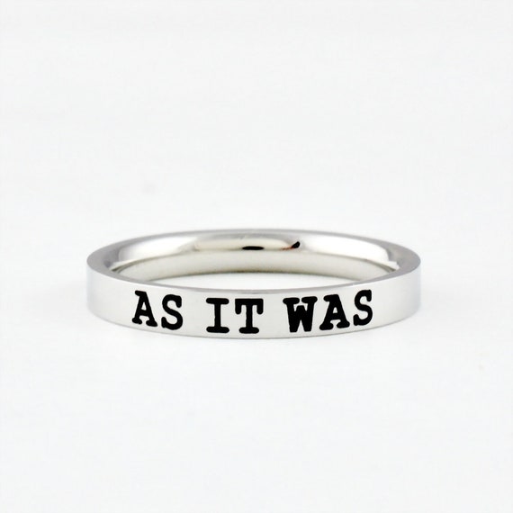 Dainty stainless steel rings deals