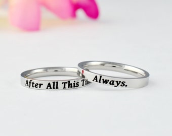 After All This Time Always. Dainty Stainless Steel Stacking Band