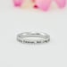 It's Only Forever, Not Long At All  - Dainty Stainless Steel Stacking Band Ring,  Sisters Best Friends BFF Friendship Gift 