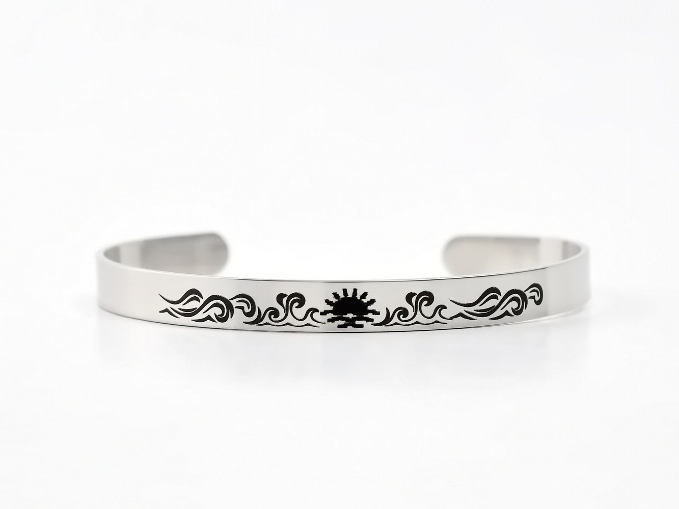 サーファー/STREET人気【Bahgsu Jewels】Light Waves Cuff SL Light Waves Cuff || Men - Bahgsu