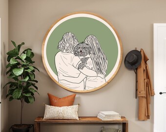 Custom Portrait Line Drawing