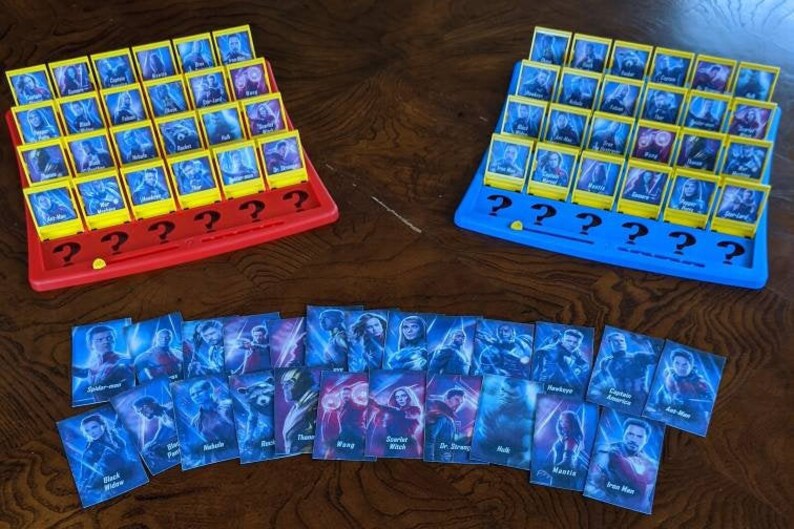 Printable Guess Who Cards The Avengers | Etsy