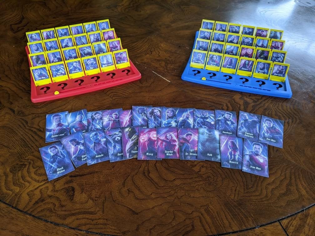 Printable Guess Who Cards The Avengers | Etsy