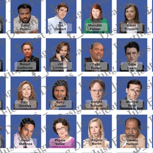 Office Themed - Printable Guess Who? Cards - Etsy