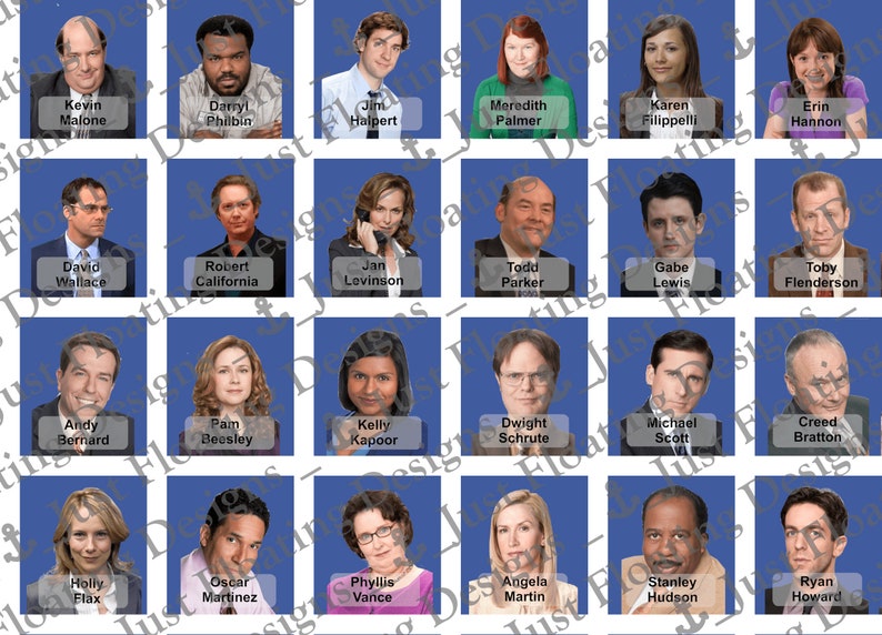 Guess Who The Office Printable - Printable Templates