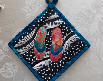 Tutu Nene Hawaii Hawaiian Fabric Kitchen Pot Holder Hot Pad Hibiscus Flower Tutu Nene Hawaii Hawaiian Fabric Kitchen Pot Holder Hot Pad Hibiscus Flower