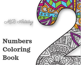 Printable Numbers Coloring Book 1-9