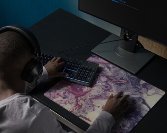 Magnolia Brown Abstract 367 Gaming mouse pad