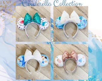 Cinderella Disney Ears, Fairy Godmother Ears, Disney Princess headbands, Disney Hair accessories, Gifts under 30, Gus Gus Ears, Mickey Mouse