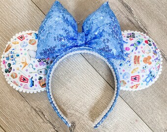 Disney Ears, Theme park favorites, lilo and stitch ears, Disney headband, Disney girl gifts, Magic Kingdom, Disney Snacks, Gifts under 30