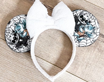 Spooky Disney Stitch Ears, Lilo and Stitch, Halloween hair accessories, Disney Headband, Minnie Ears, Mickey Mouse, Sequin Stitch Ears