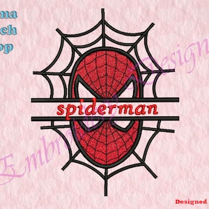Web-man LOGO Applique Embroidery Designs, Superhero Embroidery Designs